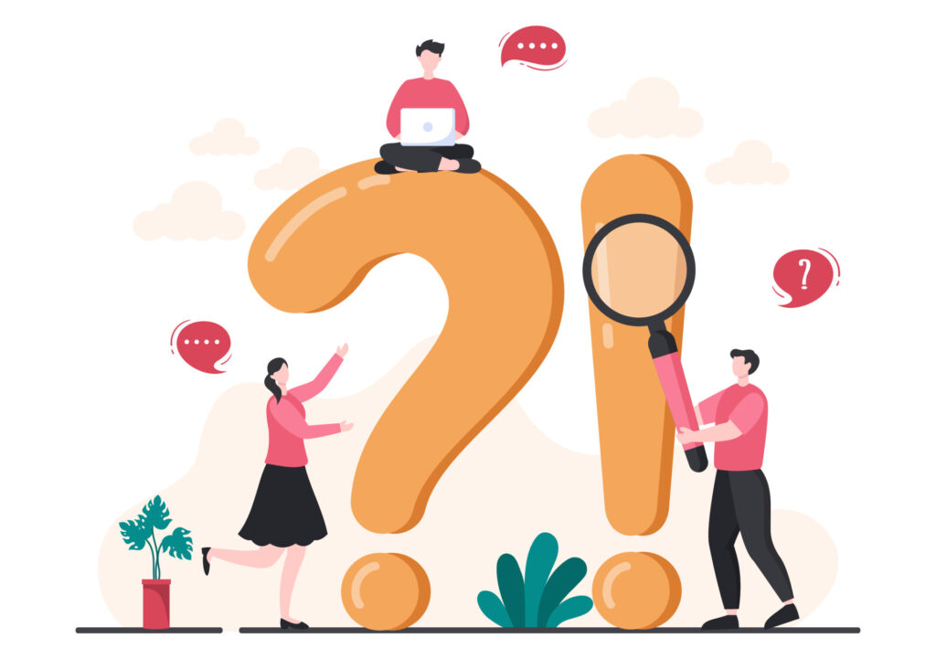 faq-or-frequently-asked-questions-for-website-blogger-helpdesk-clients-assistance-helpful-information-guides-background-illustration-vector